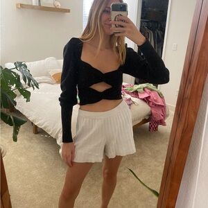 LPA Black Tied Top Longsleeve